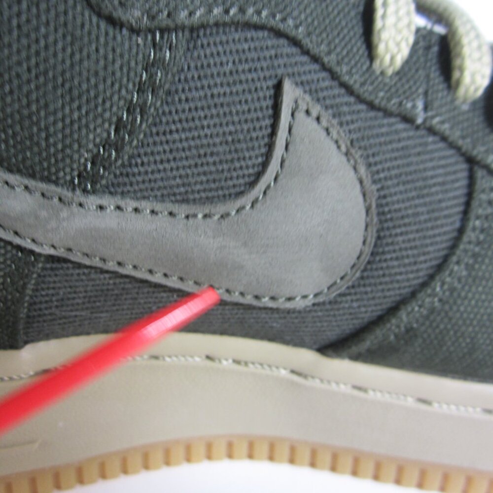 Nike Air Force 1 Hi Olive Green AJ2775-300 Women's Size 7.5 - Read Desc. - Picture 4 of 16